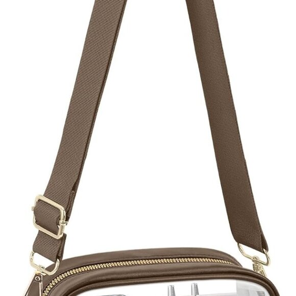 Clear Crossbody Bag, Stadium Approved Clear Purse Bag for Concerts Sports Events - Picture 1 of 9